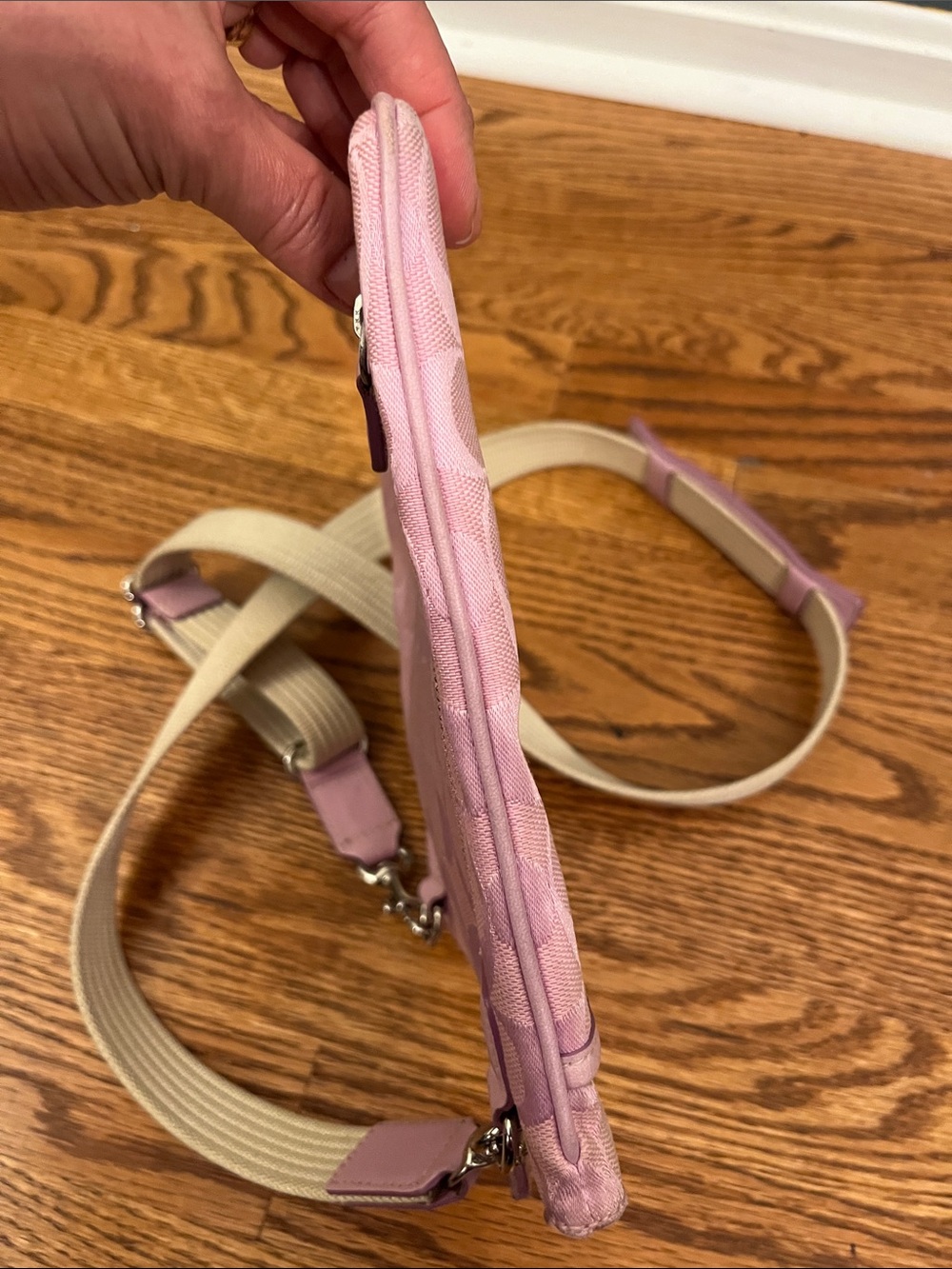 Coach Pink Signature Small Crossbody Bag - Picture 5 of 9
